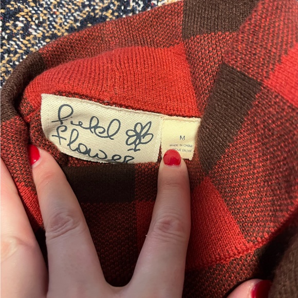 Anthropolgie Field and flower mock neck sweater - Picture 3 of 3